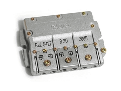 DERIVADOR CON BRIDA 2 SALIDAS 20DB TIPO B EASYF TELEVES 542702