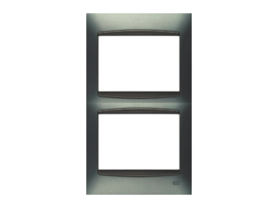PLACA 2 ELEMENTOS VERTICAL SERIE CORAL EMBELLECEDOR SIN BAST