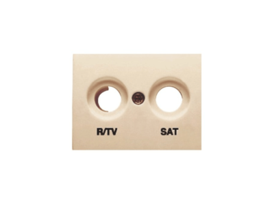 TAPA R/TV-SAT SERIE CORAL EN DORADO