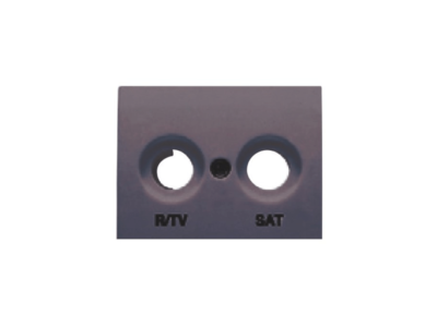 TAPA R/TV-SAT SERIE CORAL EN GRIS LAVA