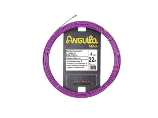 GUIA ANGUILA MAX 4MM CORDON ACERO+NYLON 22MTS