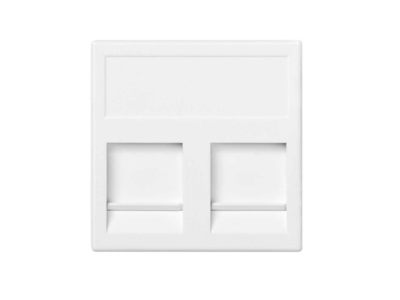 PLACA K45 V&D PLANA C/GUARDAP 2 CONECTORES BL
