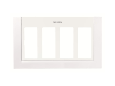 PLACA PARA CAJA/ZOCALO CON 4 COLUMNAS BLANCO