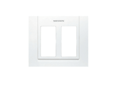 PLACA PARA CAJA / ZOCALO CON 2 COLUMNAS BLANCA