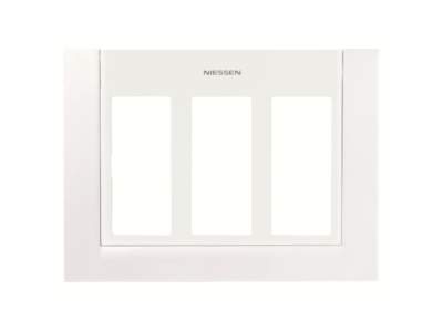 PLACA PARA CAJA/ZOCALO CON 3 COLUMNAS BLANCO