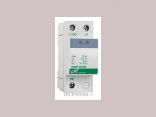 PROTECTOR BIFASICO FASE TIPO-2 15KA, 230V (7705228)