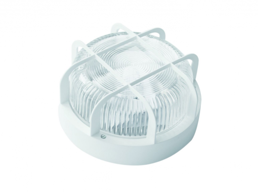 APLIQUE ESTANCO REDONDO E-27-100WBL CARACTERISTICAS Alimentación: 220-240V, 50-60Hz Potencia: 100W Temperatura ambiente: -25°C/+40°C Grado de protección: IP44/IK05 Grado de aislamiento: Clase II Certificaciones: CE, VDE Dimensiones: Ø 208 x 106mm Peso: 0, 85kg Difusor: Aluminio embutido, fijación a presión Portalámparas: PET resistente hasta 210°C de temperatura Entrada: 2 entradas Ø16mm Cierre/fijación: tornillería externo de acero zincado
