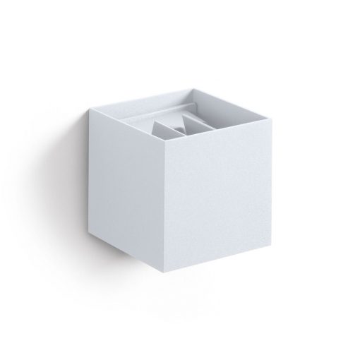 PLAFON PARED X2 SIMETRICA CON ALETA , APERTURA BEAM COLOR BLANCO (960A-L3106B-01)