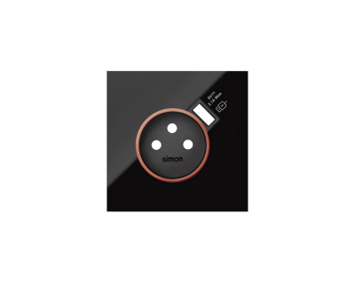 TECLA ROJO ENCHF CARG USB NG/BR