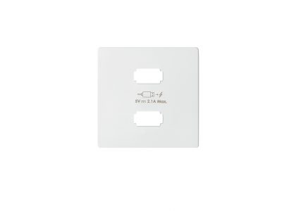 TAPA CARGADOR 2 USB BLANCO 8221096-090