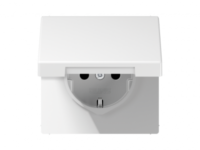 TAPA ABATIBLE PARA SCHUKO PROT LS BL/ALPINO